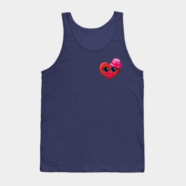 Ladies Heart Tank Top by RCM Graphix